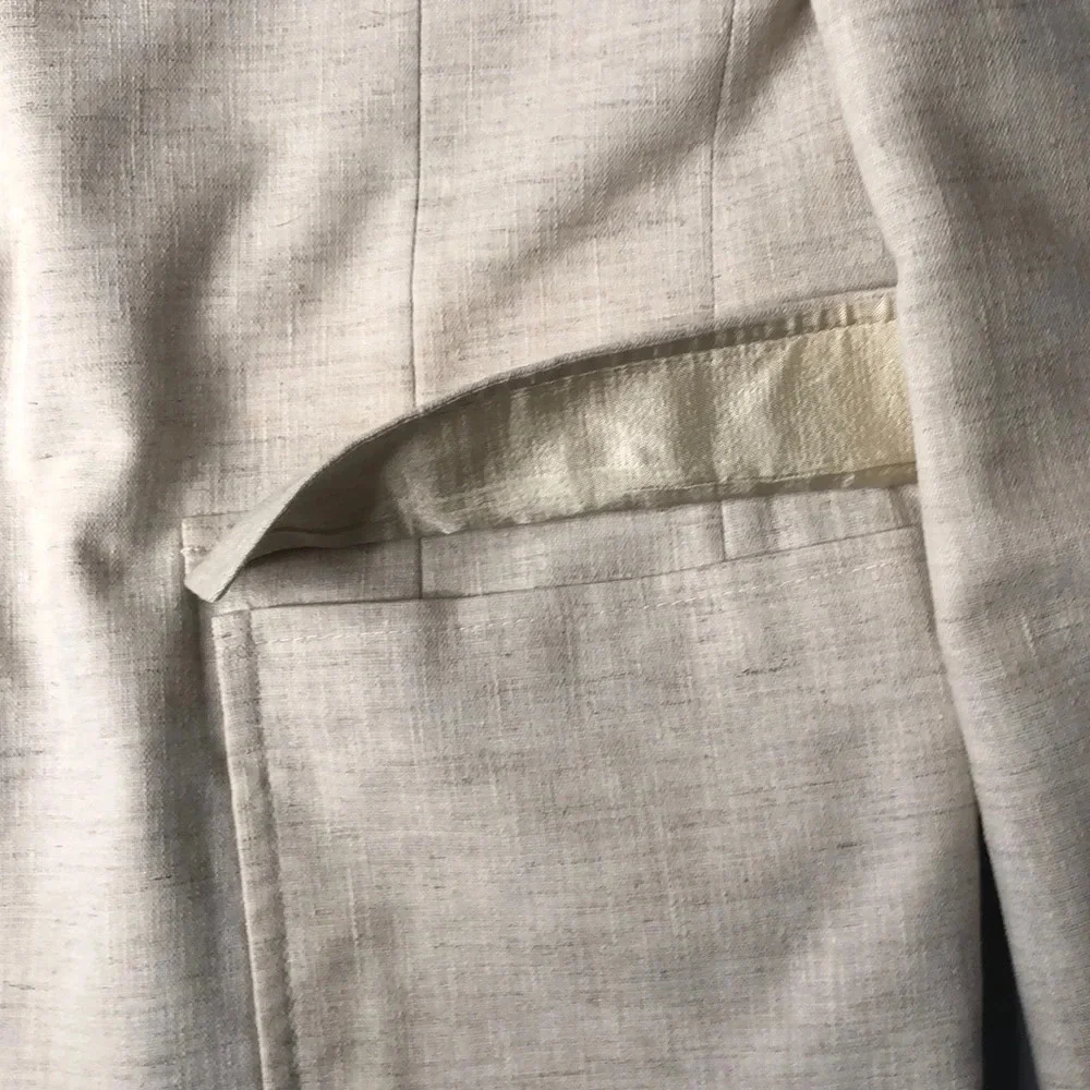 George Barry Men’s Vintage Single Breasted Linen Blazer